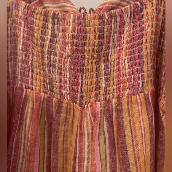 Lucky Brand Striped  Extra Wide Leg Jumpsuit with Tie Front - Picture 13 of 14